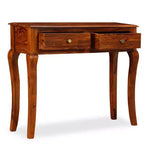 Console Table en Bois d'Acacia Naturel Massif - Marron Moyen