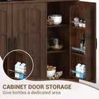 Meuble de garde-manger, Meuble de cuisine avec portes vitrées, Salle à manger