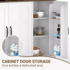 Meuble de garde-manger, Meuble de cuisine avec portes vitrées, Salle à manger