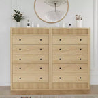 Commode haute de 31,5 po pour chambre à coucher, commode cannelée, armoire de rangement moderne en bois à 5 tiroirs, pour chambre d'enfant, couloir, salon