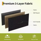Commode longue de 63'' pour salon, commode en tissu à 12 tiroirs meuble TV pour chambre à coucher, commode avec étagères ouvertes