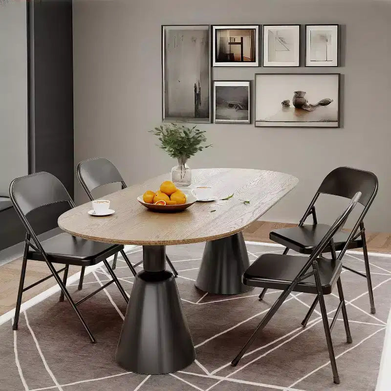 Padded Folding Chairs with Cushion, 350 LBS Heavy Duty Double Braced Metal Chairs, Stackable & Portable for Home Use