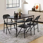 Chaises pliantes rembourrées avec coussin, chaises en métal à double renfort robustes de 158 kg, empilables et portables pour usage domestique
