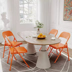 Chaises pliantes rembourrées avec coussin, chaises en métal à double renfort robustes de 158 kg, empilables et portables pour usage domestique