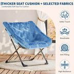 Fauteuil papillon portable et confortable, en fausse fourrure douce, grand format, aucun assemblage requis, pour chambre à coucher, salon, dortoir, pour enfants, adolescents et adultes