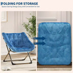 Fauteuil papillon portable et confortable, en fausse fourrure douce, grand format, aucun assemblage requis, pour chambre à coucher, salon, dortoir, pour enfants, adolescents et adultes