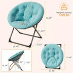 Fauteuil papillon portable et confortable, en fausse fourrure douce, grand format, aucun assemblage requis, pour chambre à coucher, salon, dortoir, pour enfants, adolescents et adultes