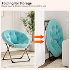 Fauteuil papillon portable et confortable, en fausse fourrure douce, grand format, aucun assemblage requis, pour chambre à coucher, salon, dortoir, pour enfants, adolescents et adultes