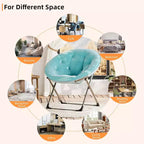 Fauteuil papillon portable et confortable, en fausse fourrure douce, grand format, aucun assemblage requis, pour chambre à coucher, salon, dortoir, pour enfants, adolescents et adultes