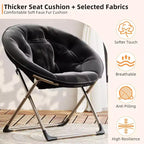 Fauteuil papillon portable et confortable, en fausse fourrure douce, grand format, aucun assemblage requis, pour chambre à coucher, salon, dortoir, pour enfants, adolescents et adultes