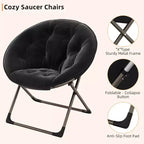 Fauteuil papillon portable et confortable, en fausse fourrure douce, grand format, aucun assemblage requis, pour chambre à coucher, salon, dortoir, pour enfants, adolescents et adultes