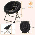 Fauteuil papillon portable et confortable, en fausse fourrure douce, grand format, aucun assemblage requis, pour chambre à coucher, salon, dortoir, pour enfants, adolescents et adultes