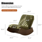 Fauteuil à bascule rétro en bois massif pour chambre de bébé et salon - Mouvement de glisse doux