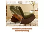 Fauteuil à bascule rétro en bois massif pour chambre de bébé et salon - Mouvement de glisse doux