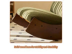 Fauteuil à bascule rétro en bois massif pour chambre de bébé et salon - Mouvement de glisse doux