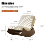 Fauteuil à bascule rétro en bois massif pour chambre de bébé et salon - Mouvement de glisse doux