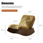 Fauteuil à bascule rétro en bois massif pour chambre de bébé et salon - Mouvement de glisse doux