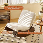 Fauteuil à bascule rétro en bois massif pour chambre de bébé et salon - Mouvement de glisse doux