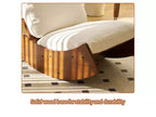 Fauteuil à bascule rétro en bois massif pour chambre de bébé et salon - Mouvement de glisse doux