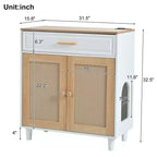 Meuble pour chat 3 en 1, cache-litière avec griffoir, maisonnette pour chat, table d'appoint moderne avec rangement