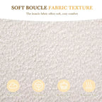 Cadre de lit plateforme rembourré Queen/King Size avec tête de lit douce beige