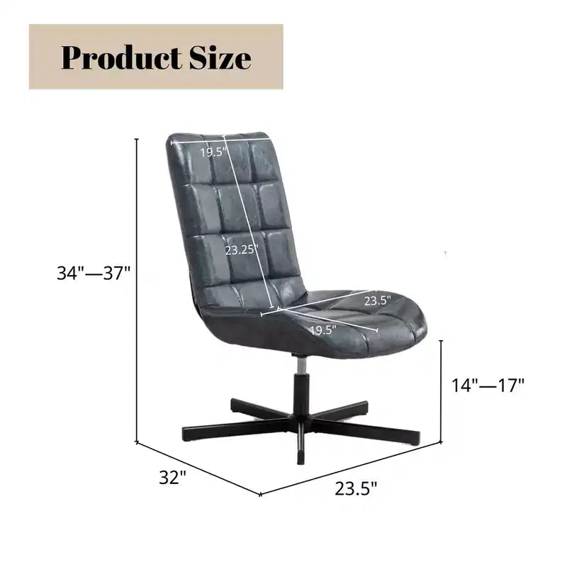 GDFStudio Mora 2 Piece Faux Leather Tufted Accent Chair and Ottoman Set with Metal Base
