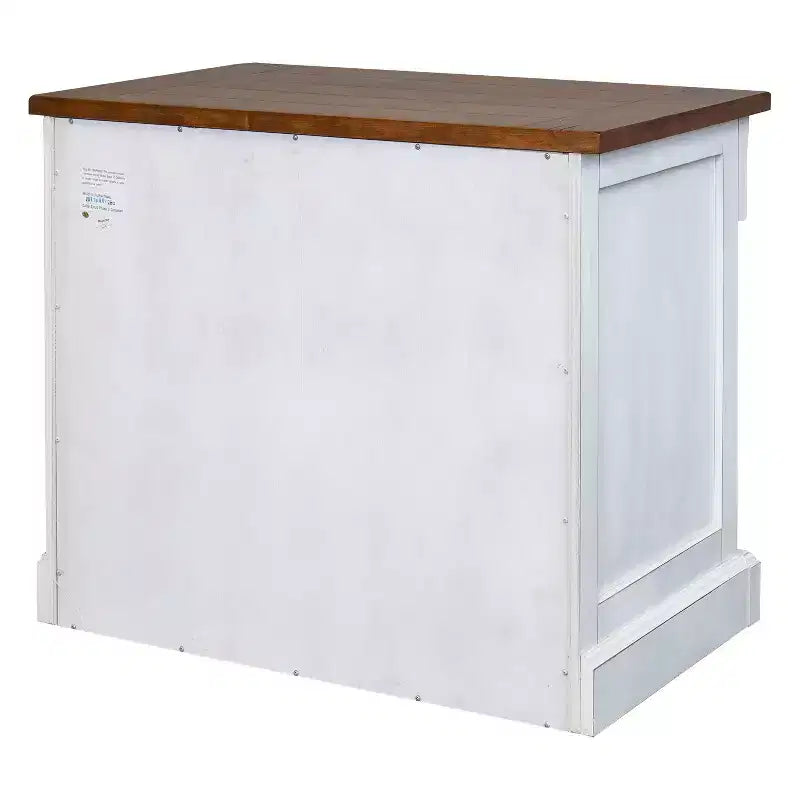 Durham File Cabinet White - Martin Furniture: Wood Lateral Storage, 3 Drawers, No Assembly Required
