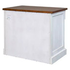 Durham Classeur Blanc - Martin Furniture : Rangement latéral en bois, 3 tiroirs, Aucun assemblage requis