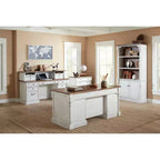 Durham Classeur Blanc - Martin Furniture : Rangement latéral en bois, 3 tiroirs, Aucun assemblage requis