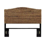Queen Serena Headboard Banana Leaf - Crosley: Plywood & Wood Frame, Curved Design, Natural Finish