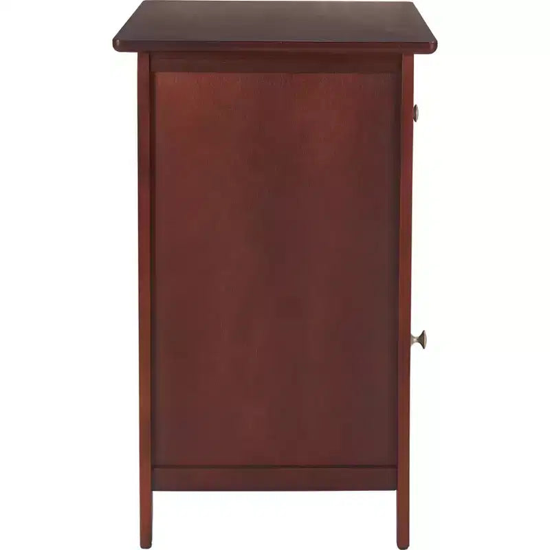 Side Table with Single Drawer and Storage Cabinet