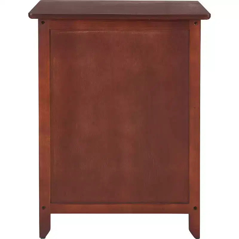 Side Table with Single Drawer and Storage Cabinet