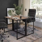 Bureau informatique pliant rustique - 100 cm