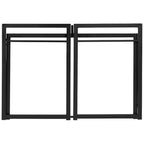 Bureau informatique pliant rustique - 100 cm
