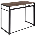 Bureau informatique pliant rustique - 100 cm