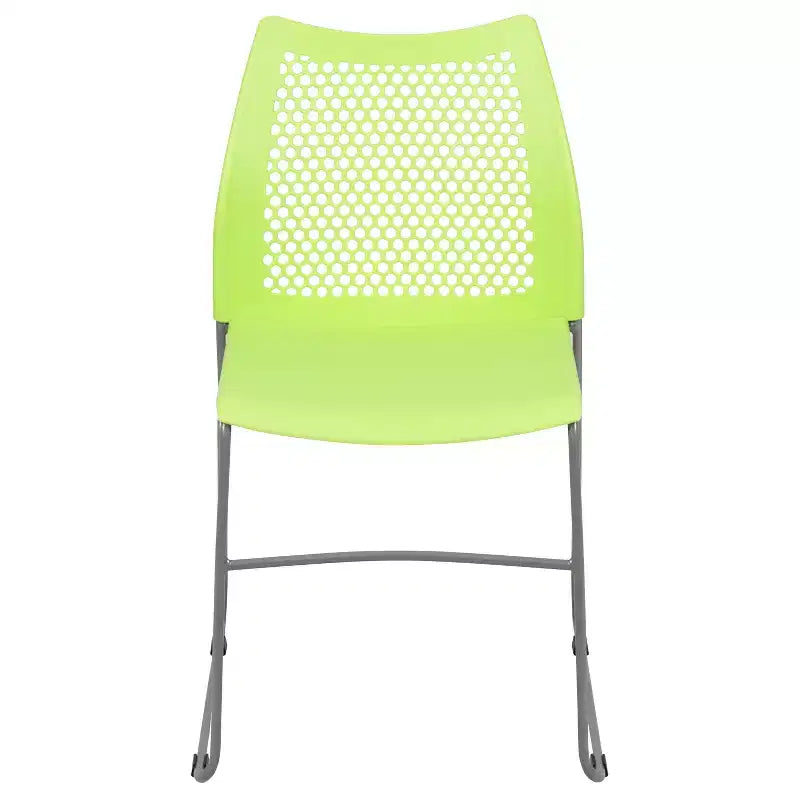 Flash Furniture HERCULES Series 661 lb. Capacity Stack Chair with Air-Vent Back and Powder Coated Sled Base