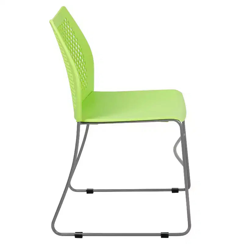 Flash Furniture HERCULES Series 661 lb. Capacity Stack Chair with Air-Vent Back and Powder Coated Sled Base
