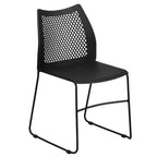 Flash Furniture HERCULES Series 661 lb. Capacity Stack Chair with Air-Vent Back and Powder Coated Sled Base