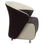 Fauteuil lounge à dossier incurvé