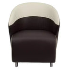 Fauteuil lounge à dossier incurvé