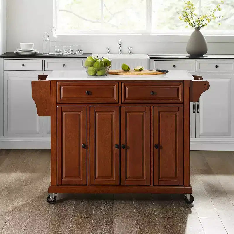 Full Size Granite Top Kitchen Cart - Crosley