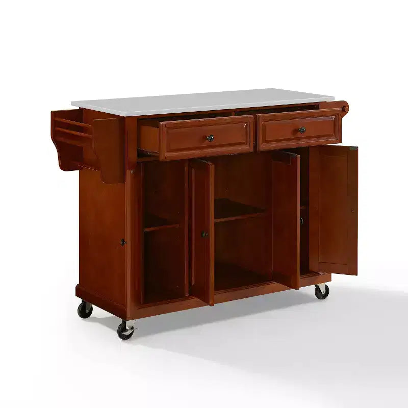 Full Size Granite Top Kitchen Cart - Crosley
