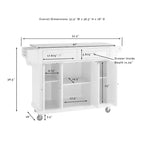 Desserte de cuisine grand format avec plateau en granit - Crosley