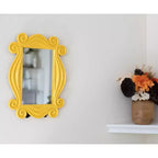Réplique de miroir de porte cadre judas jaune de l'émission télé | 38 x 28 cm