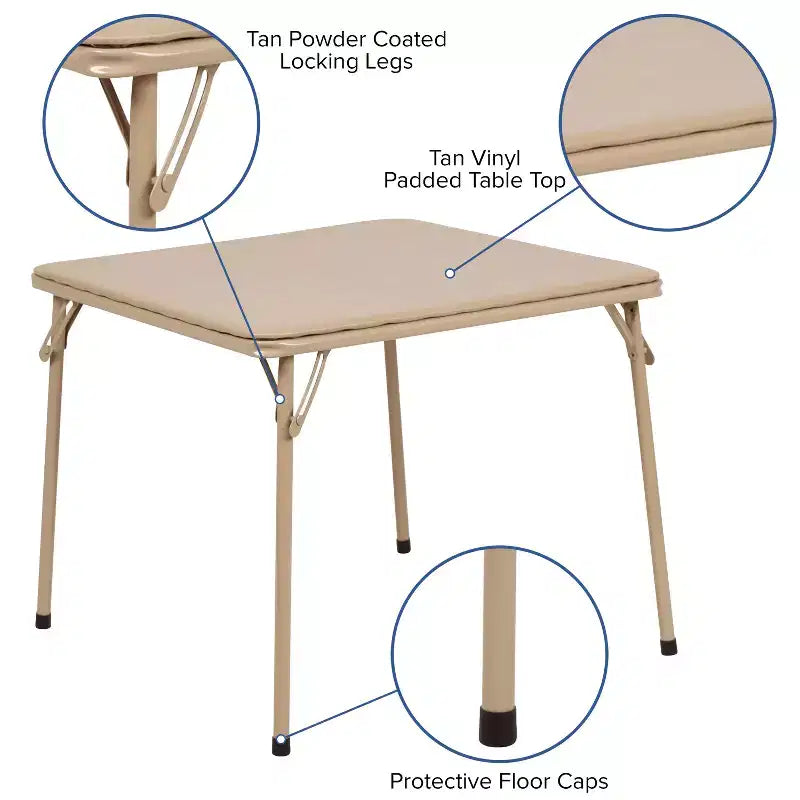 Emma and Oliver Kids Folding Game and Activity Table - Toddler Table for Daycare Center