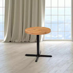 Plateau de table rond style billot de boucher - Plateau de table de restaurant