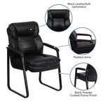 Fauteuil de réception exécutif avec support lombaire et piètement luge