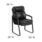Fauteuil de réception exécutif avec support lombaire et piètement luge