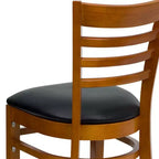 Chaise de salle à manger en bois à barreaux Emma et Oliver