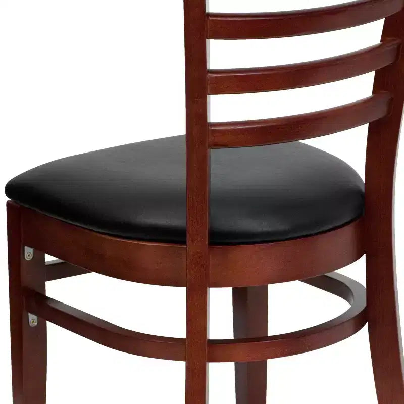 Emma and Oliver Ladder Back Wooden Restaurant Dining Chair